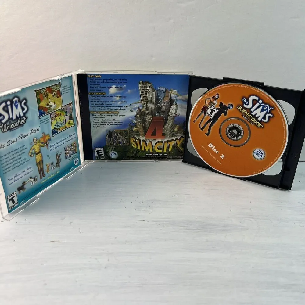 The Sims Superstar & Unleashed Expansion Packs PC CD-ROMs EA Electronic Arts